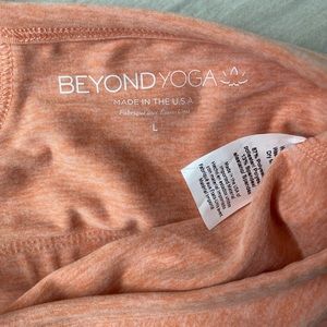 Beyond yoga crop pure barre tank in orange
